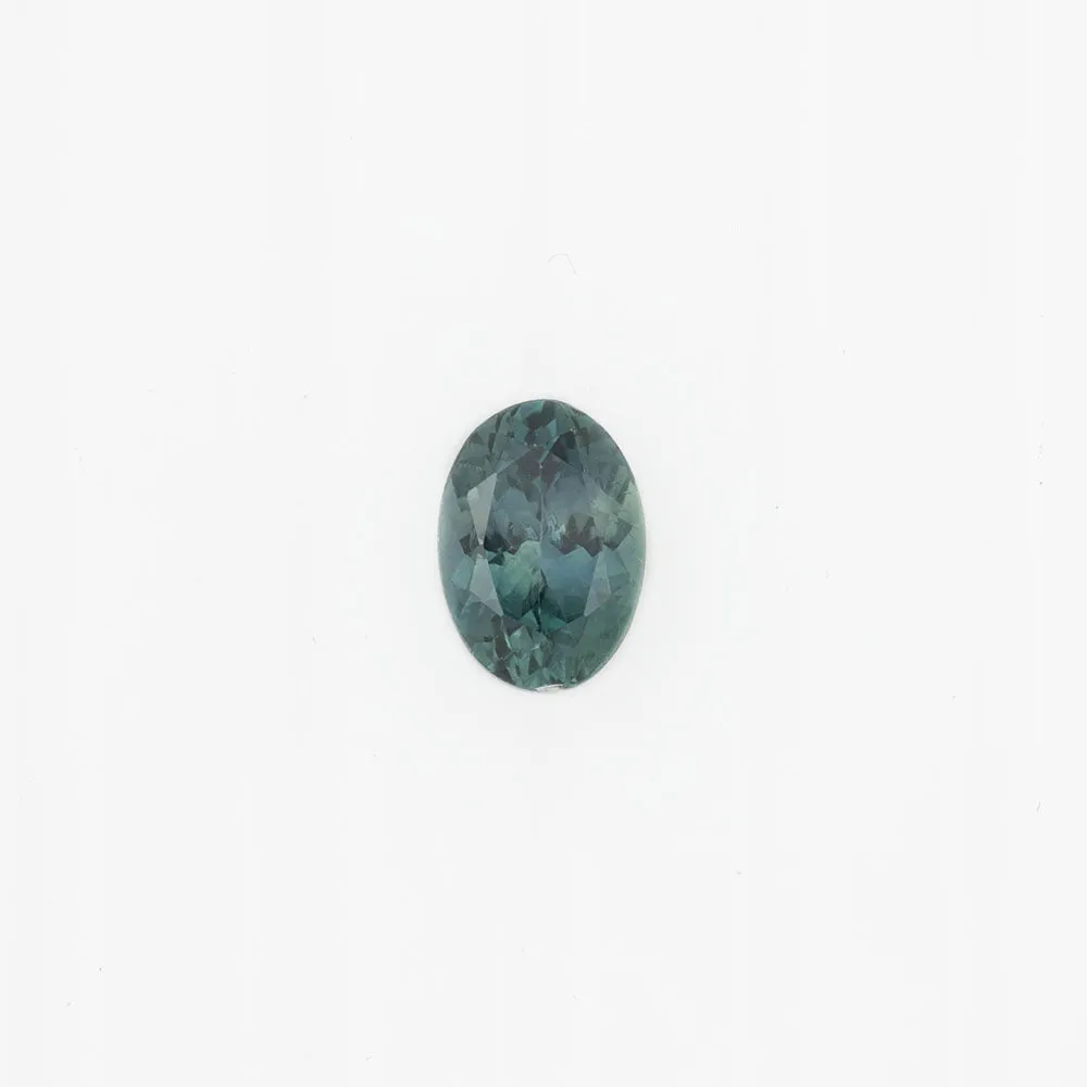 0.88ct Oval Cut Blue Green Montana Sapphire