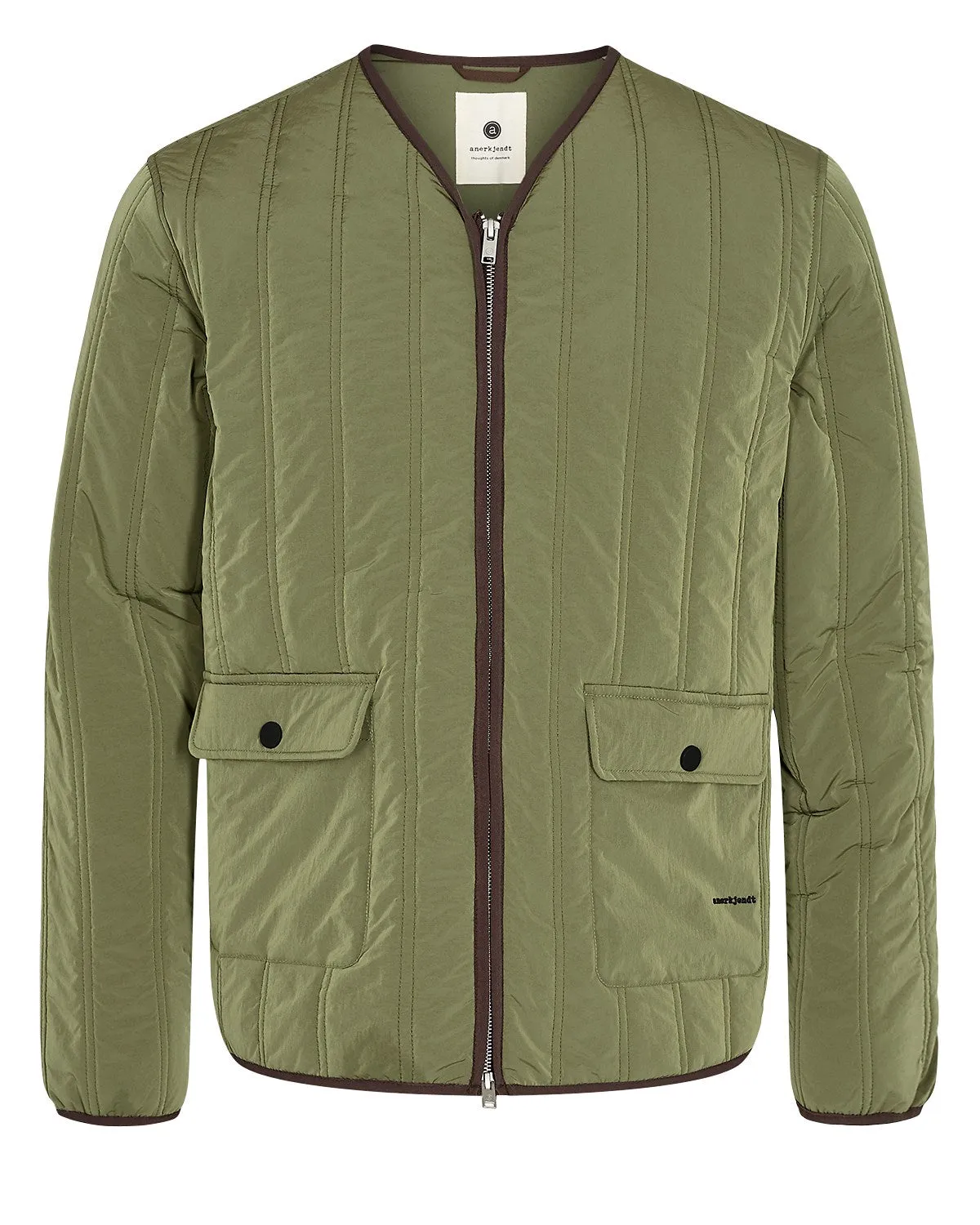 AKBASTIAN NYLON QUILT JACKET - Olivine