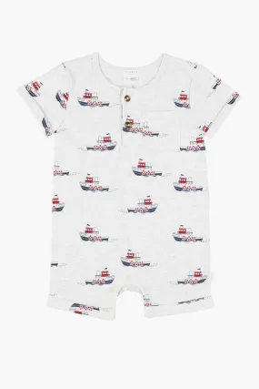 Baby Onesie Romper Petit Lem Tugboat