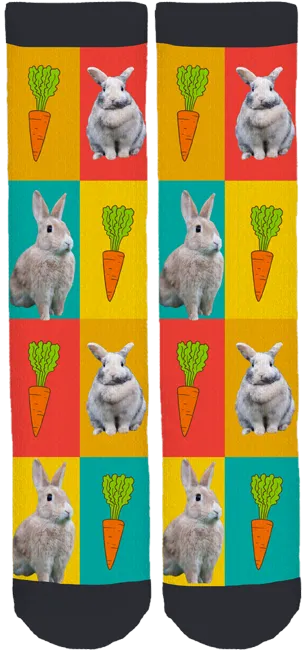 Bandaids for Bunnies Crew Socks