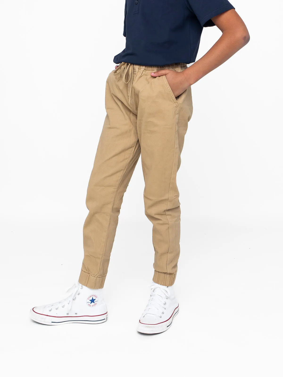 Basic Chino Jogger - Camel