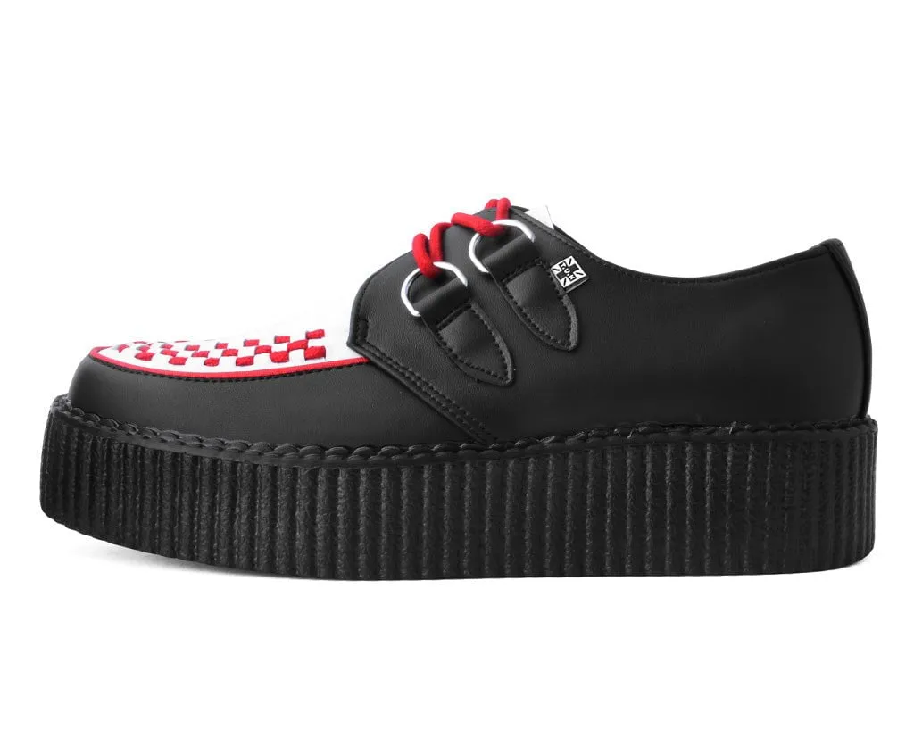 Black & White TUKskin Red Interlace Creeper