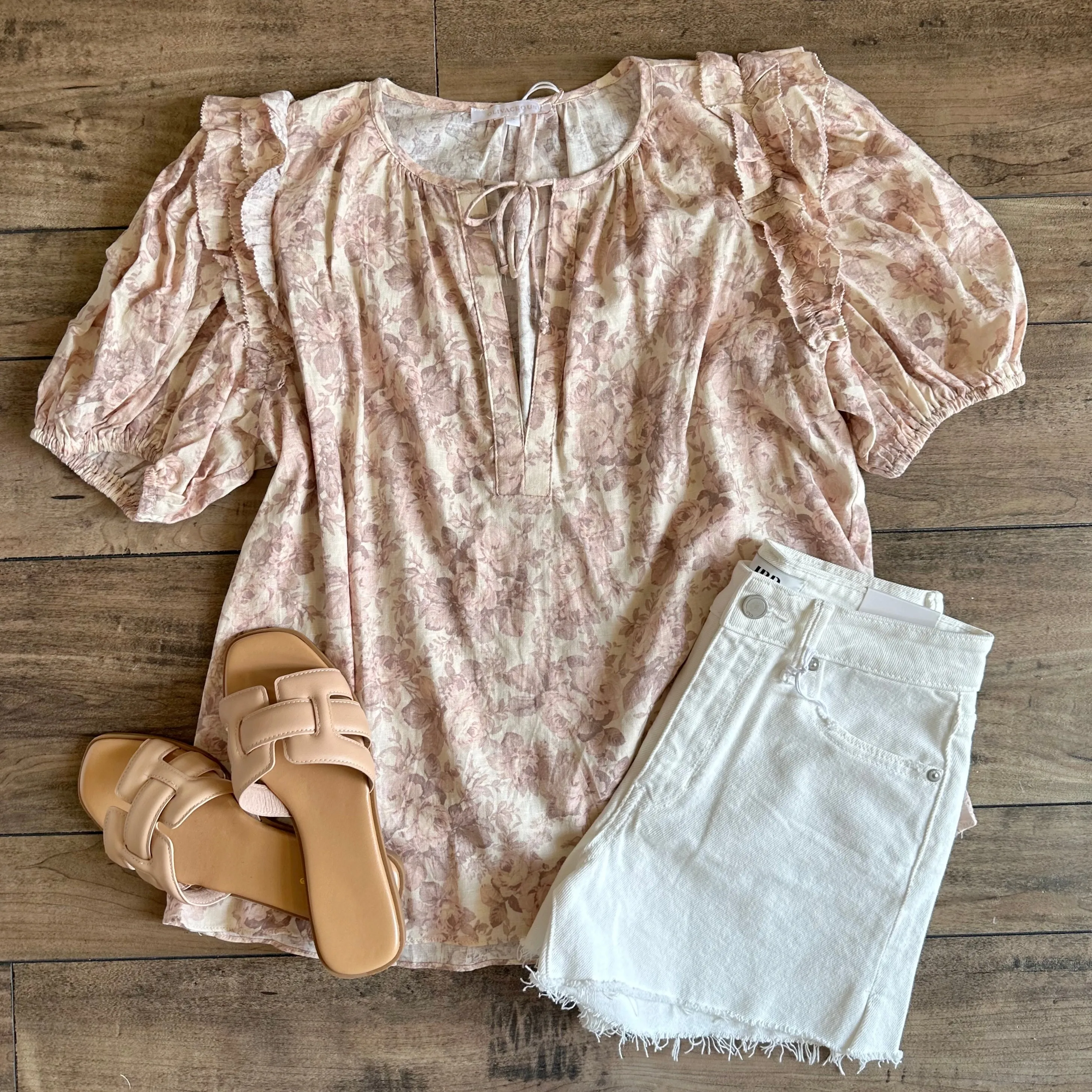 Blush Rose Floral Top