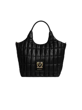 Borsa Nylon   Pu - Nero