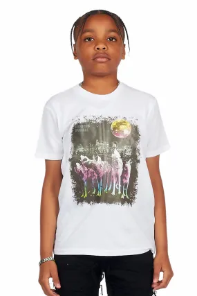 Boys Forrest White Graphic T-Shirt