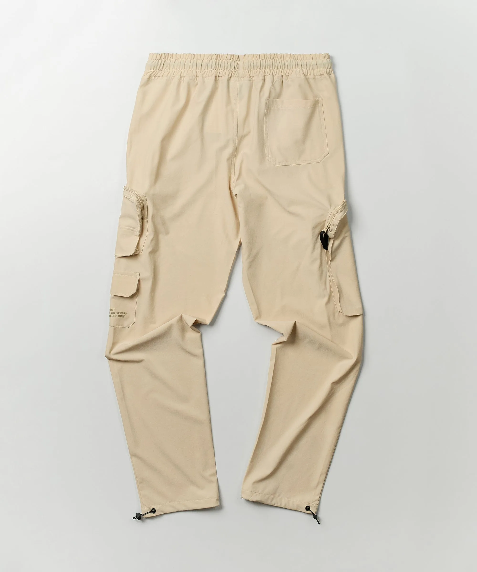 Bridges Utility Stretch Tech Nylon Cargo Pants - Cream