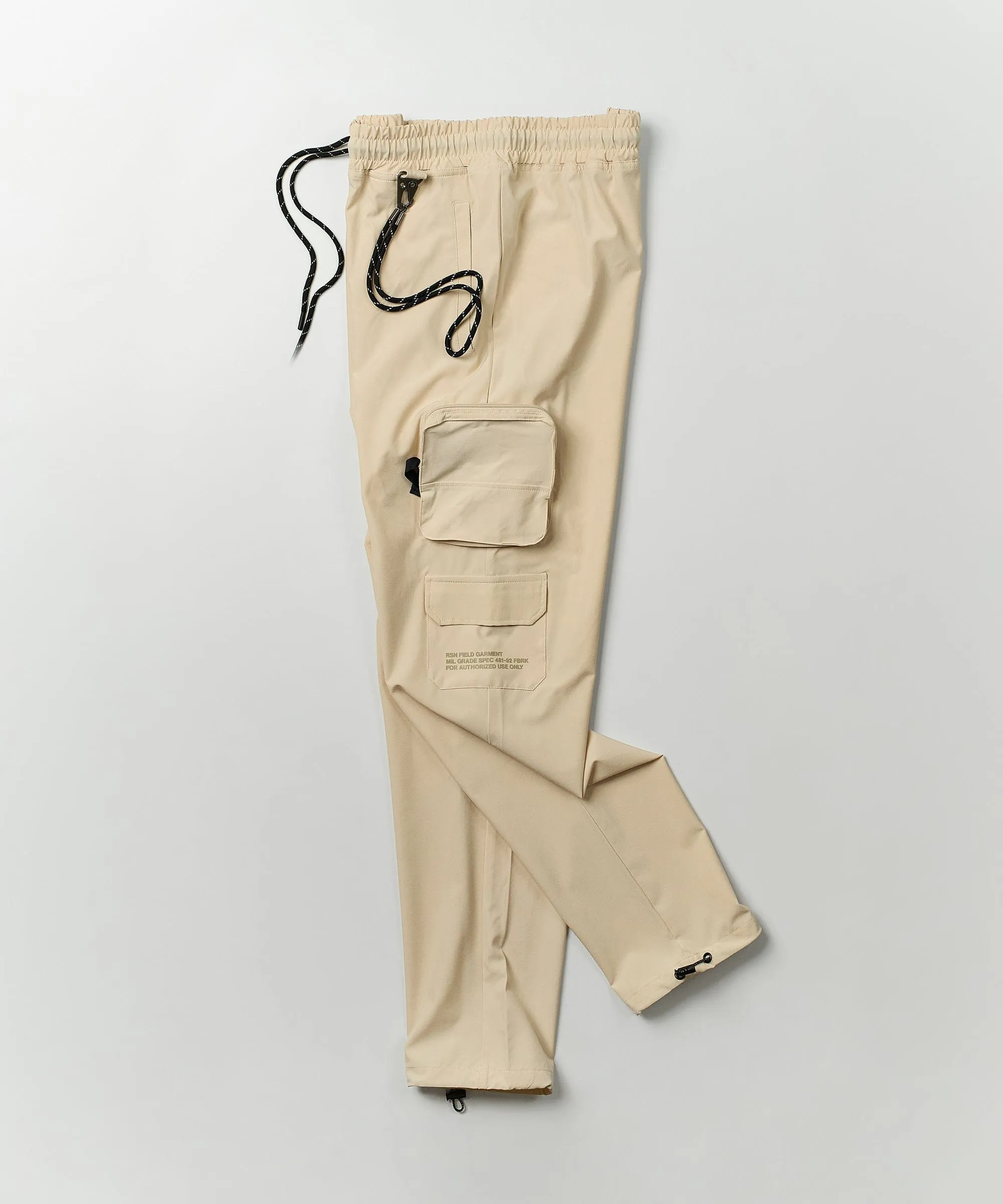 Bridges Utility Stretch Tech Nylon Cargo Pants - Cream