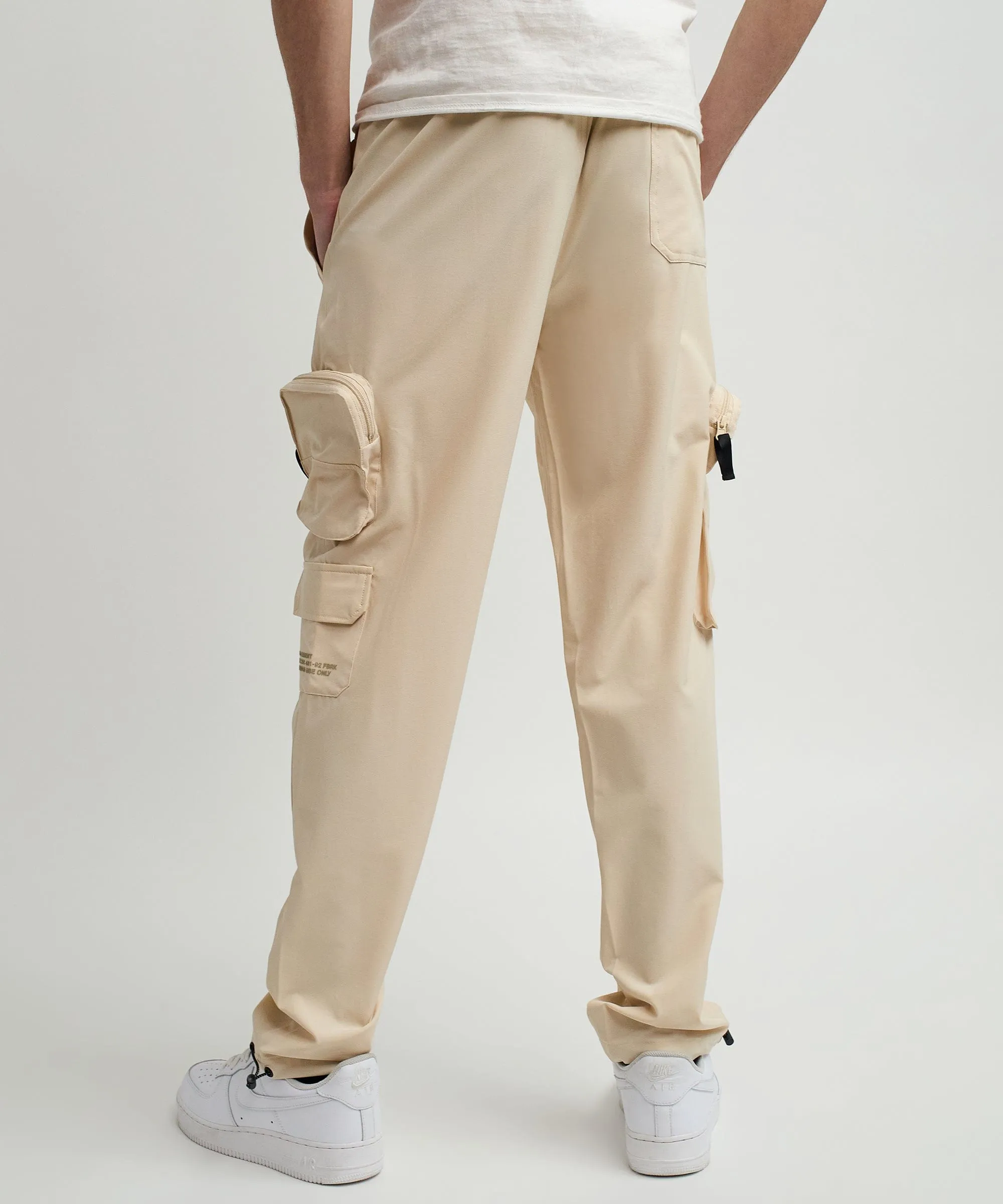 Bridges Utility Stretch Tech Nylon Cargo Pants - Cream