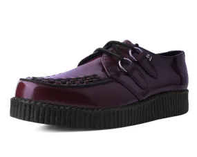 Burgundy Rub-Off TUKskin Viva Low Creeper