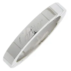 CARTIER Ring B4045000 K18 white gold Silver Laniere Women 48 Used Authentic