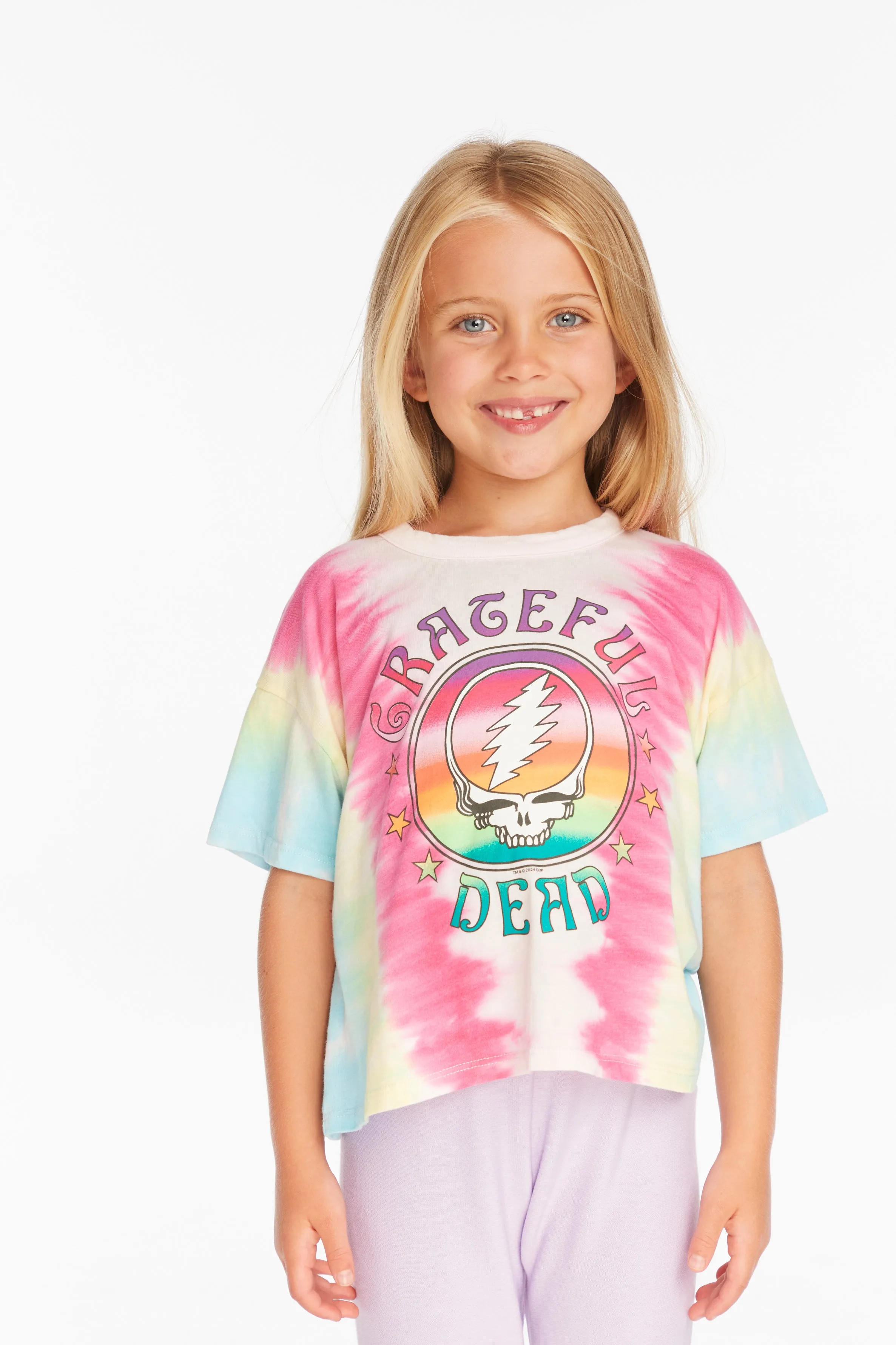 Chaser Grateful Dead Tie Dye Steal Your Face Tee