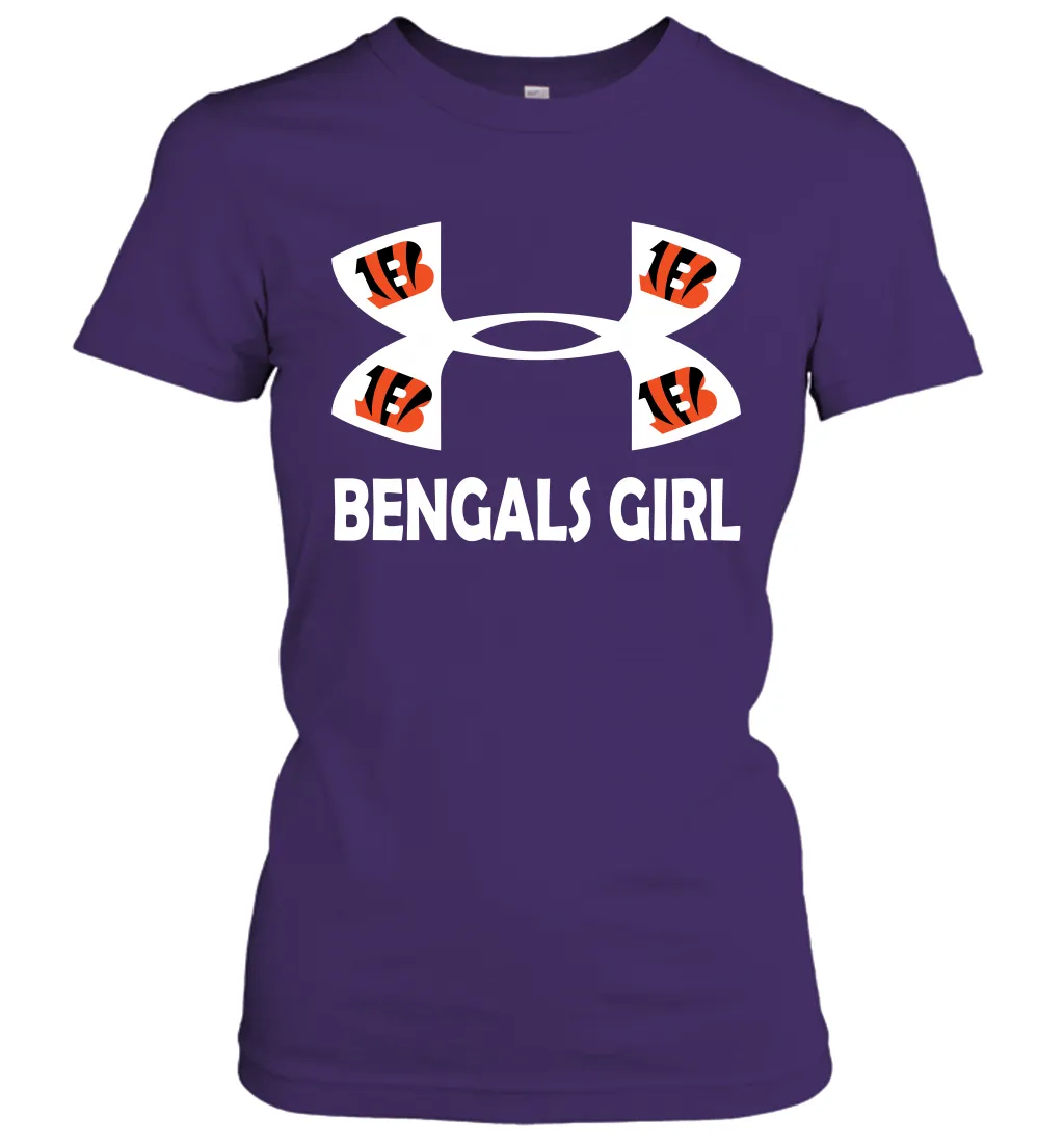 Cincinnati Bengals Girl Under Armour Football Short Sleeve