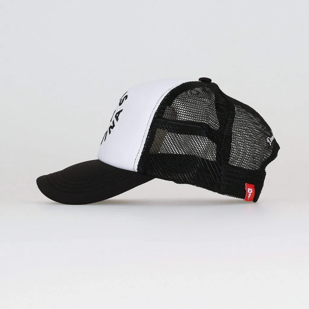 CIRCLE LOGO TRUCKER - BLACK / WHITE