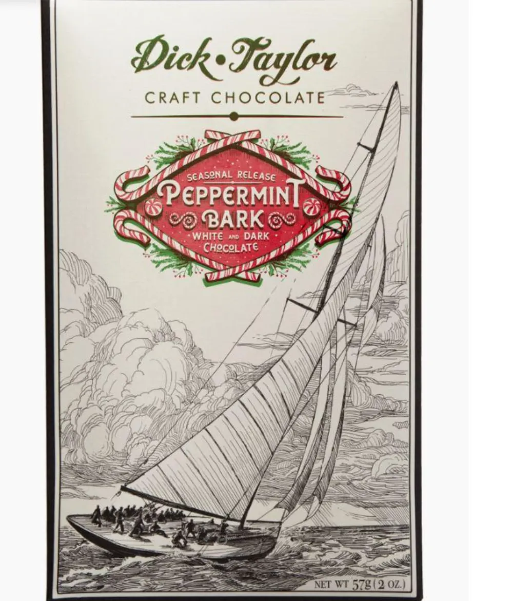 Dick Taylor Peppermint Bark Chocolate Bar