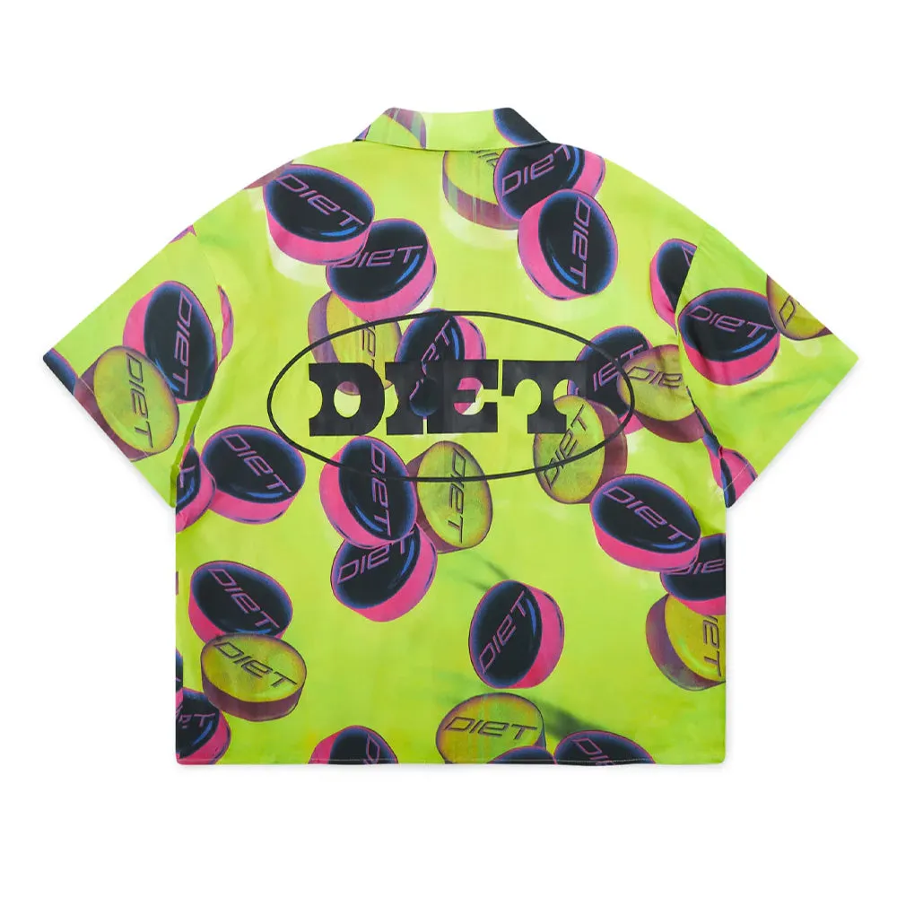 Diet Starts Monday Pill SS Button Up Shirt