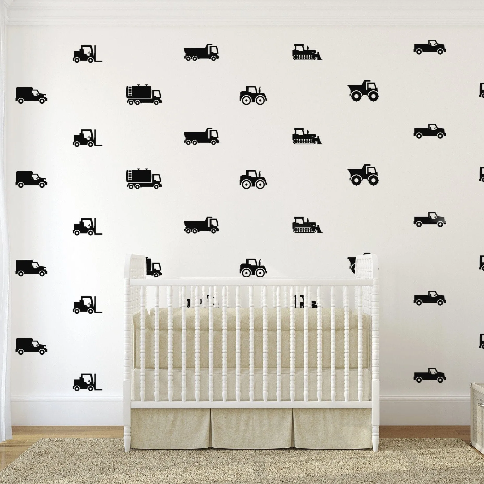 Diggers & Trucks Wall Decals