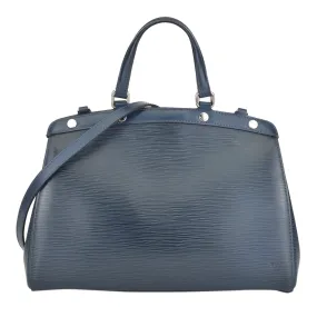 Epi Leather Brea Indigo Blue MM Bag