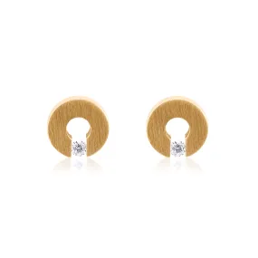 ER100G B.Tiff Malfinia Gold Plated Stainless Steel Earrings