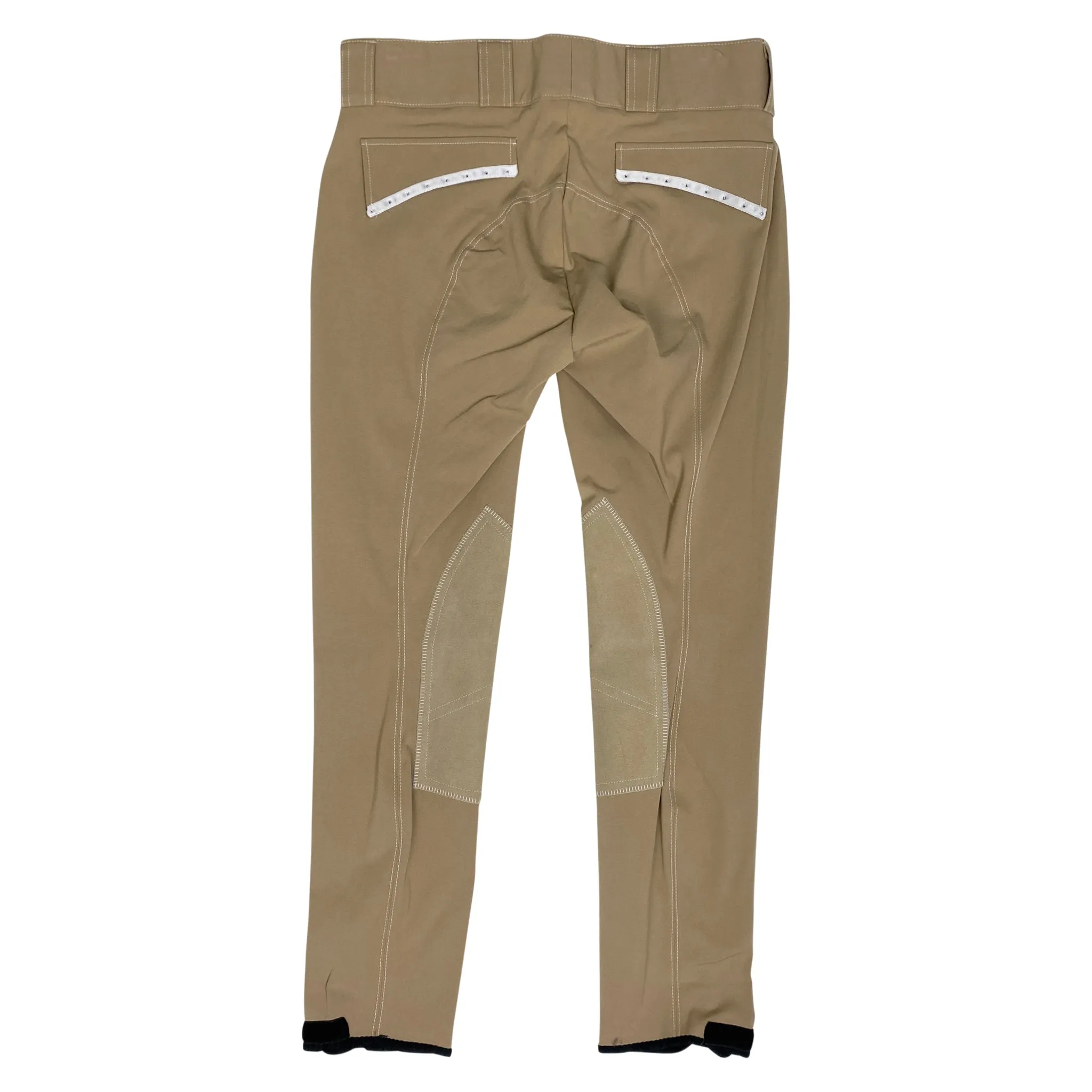 Eurofit 'Bling' Full Seat Breeches in Tan/White Piping - Women's 30L