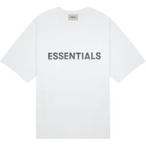 FEAR OF GOD ESSENTIALS 3D Silicon Applique Boxy T-Shirt White