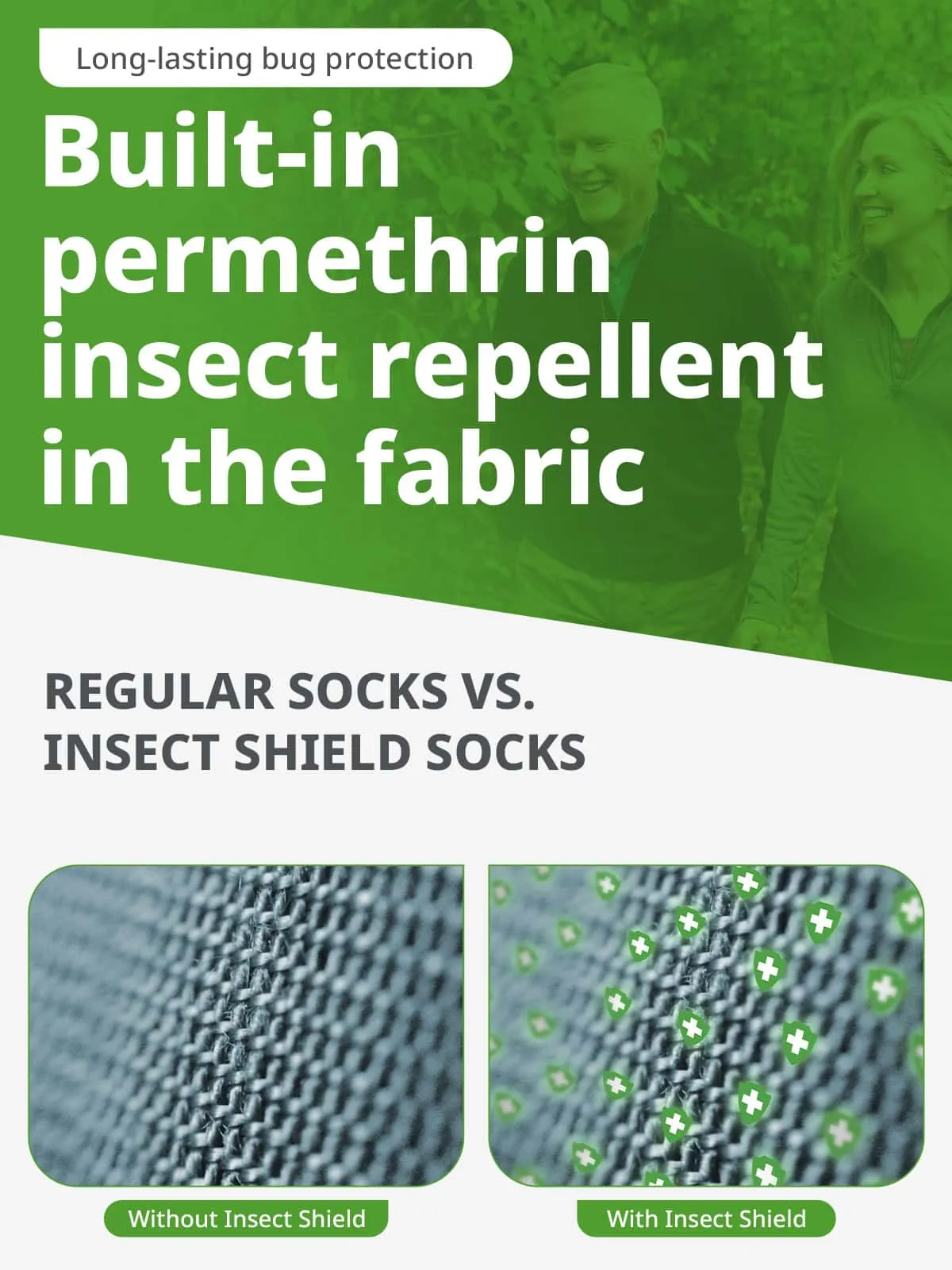 Insect Shield Traveler Socks (Two-Pair Pack)