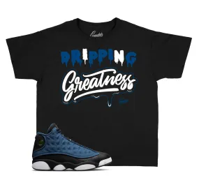 Kids - Navy 13 Drip Greatness Shirt