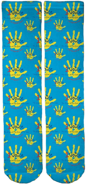 Limited Edition 1Voice Foundation Bamboo Crew Socks!