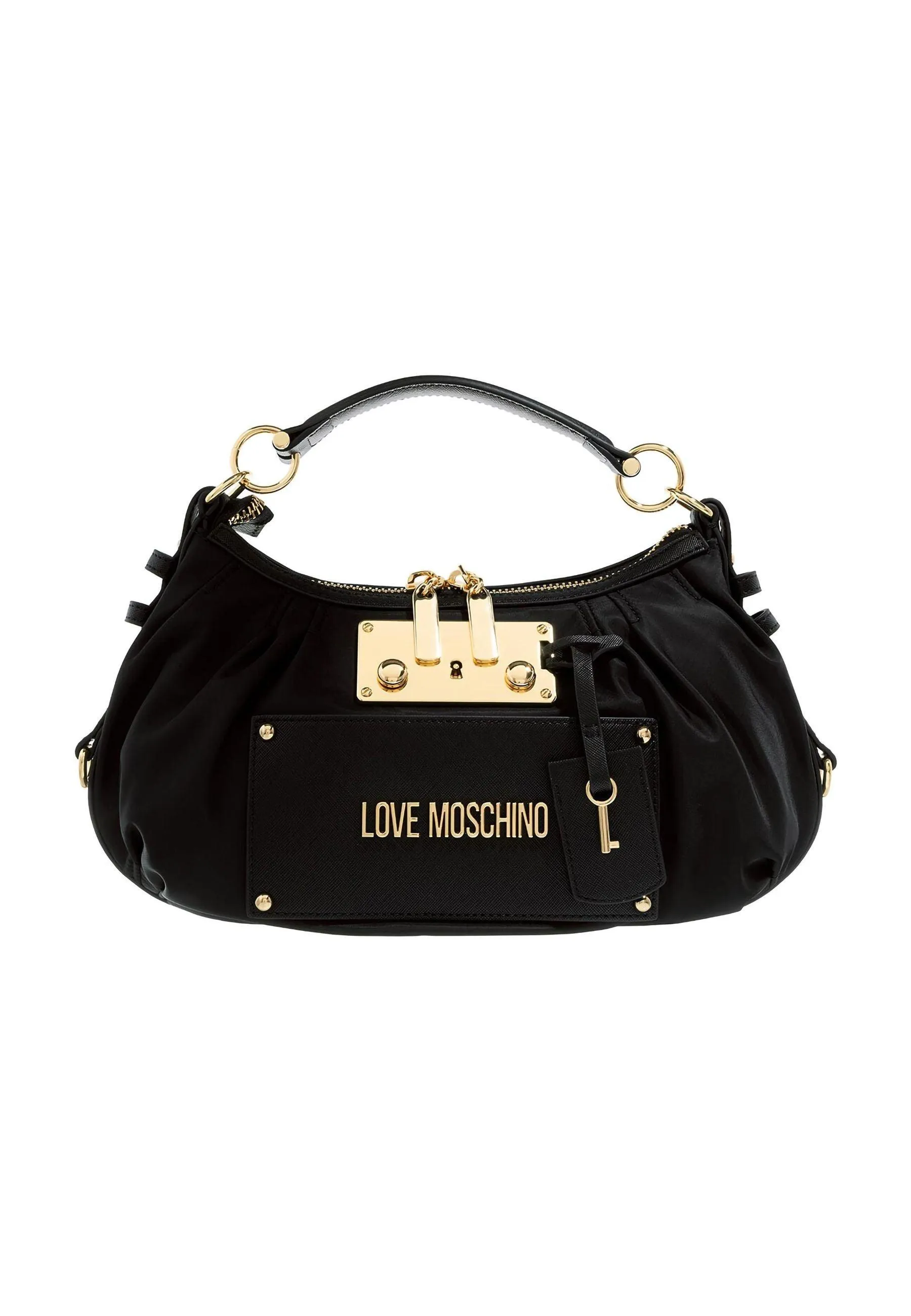 LOVE MOSCHINO Borsa Hobo Nylon Nero JC4158PP1GLG100A