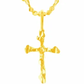 Nugget Cross Necklace