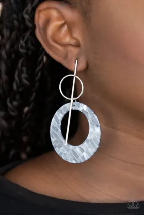 Paparazzi Accessories - Stellar Stylist #E315 Peg - Silver Earrings