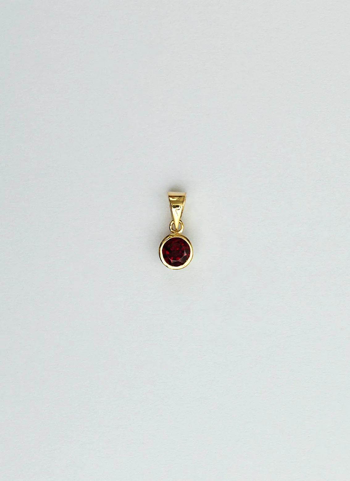 Polly birthstone charm 14k gold