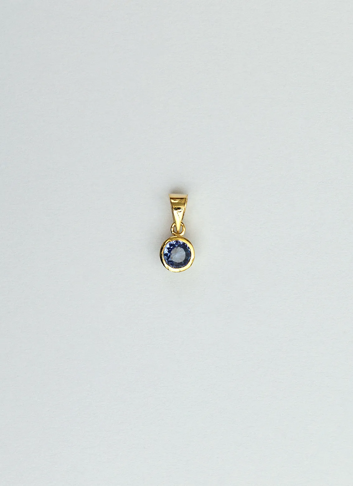 Polly birthstone charm 14k gold