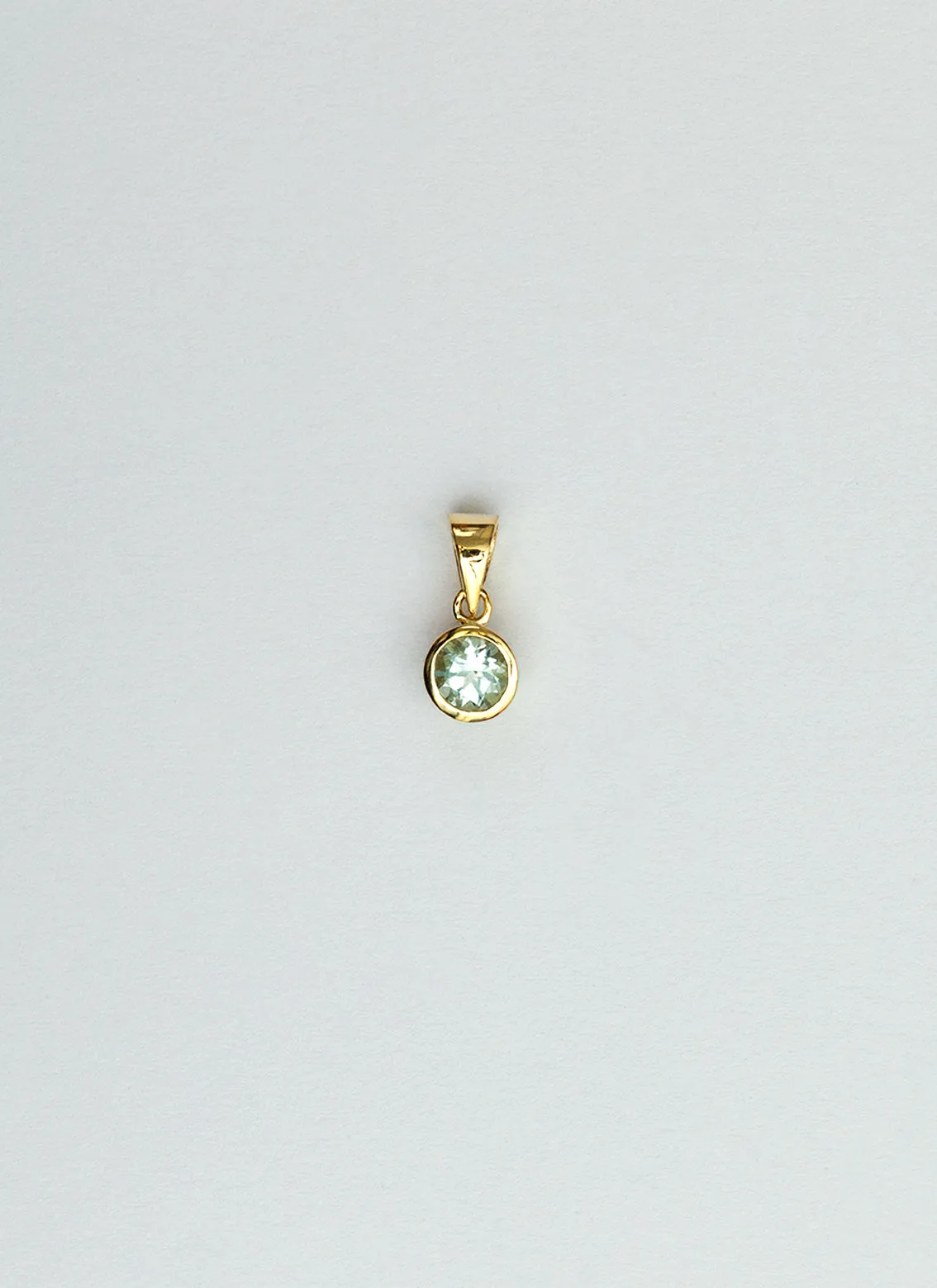 Polly birthstone charm 14k gold