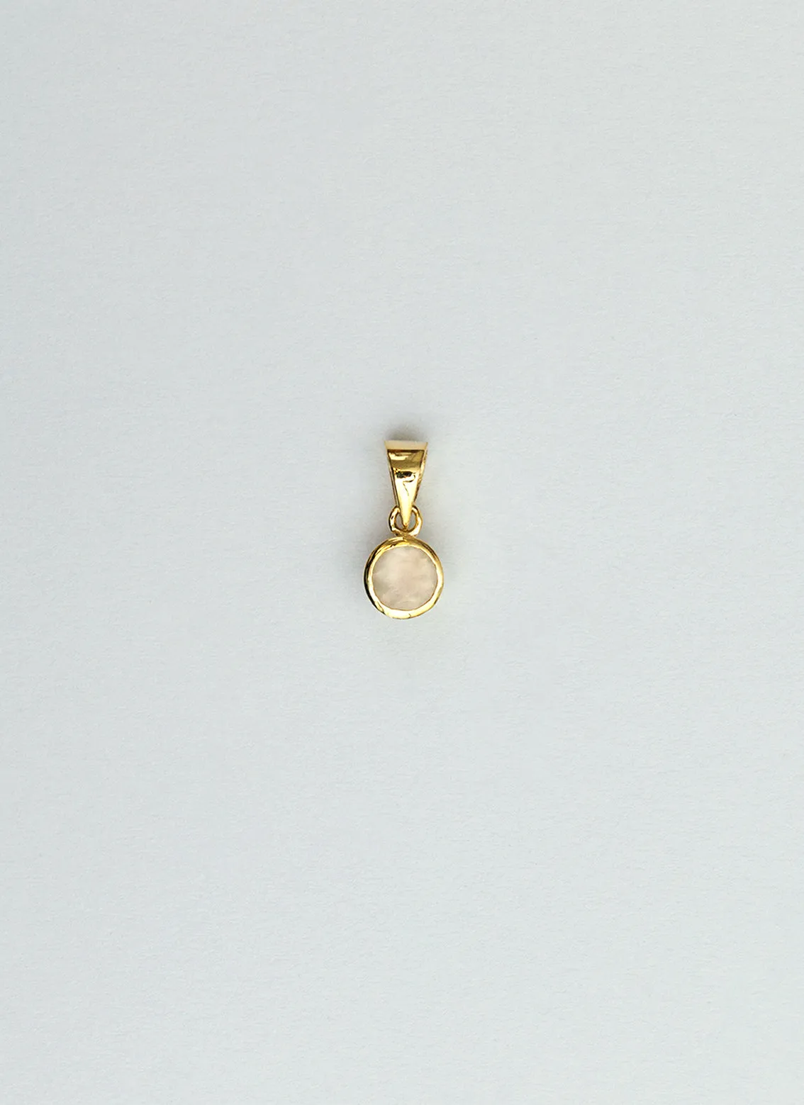 Polly birthstone charm 14k gold