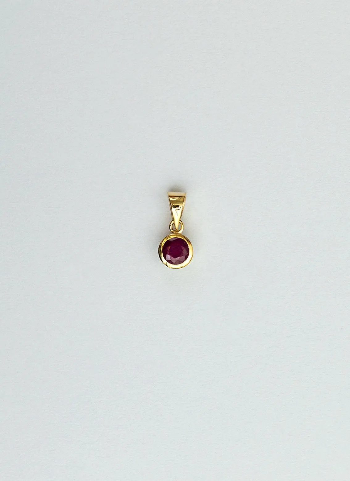 Polly birthstone charm 14k gold