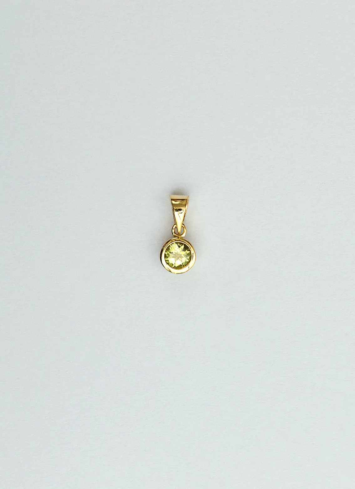 Polly birthstone charm 14k gold