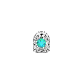 Pre-made Single Round Opal Grillz