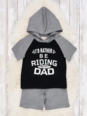 "Riding With Dad" Hoodie Outfit