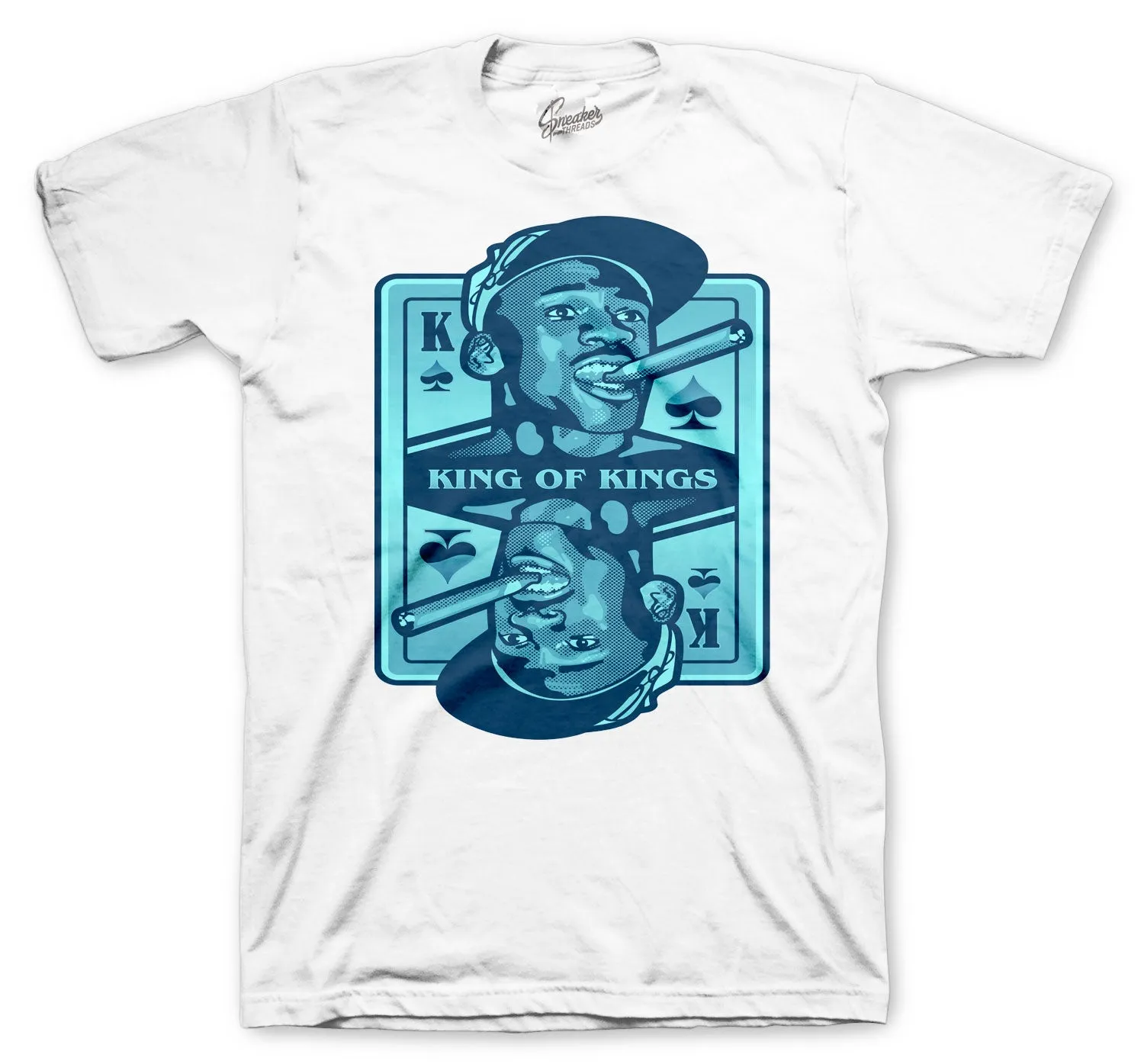 Retro 13 Obsidian Shirt - King Of Kings - White