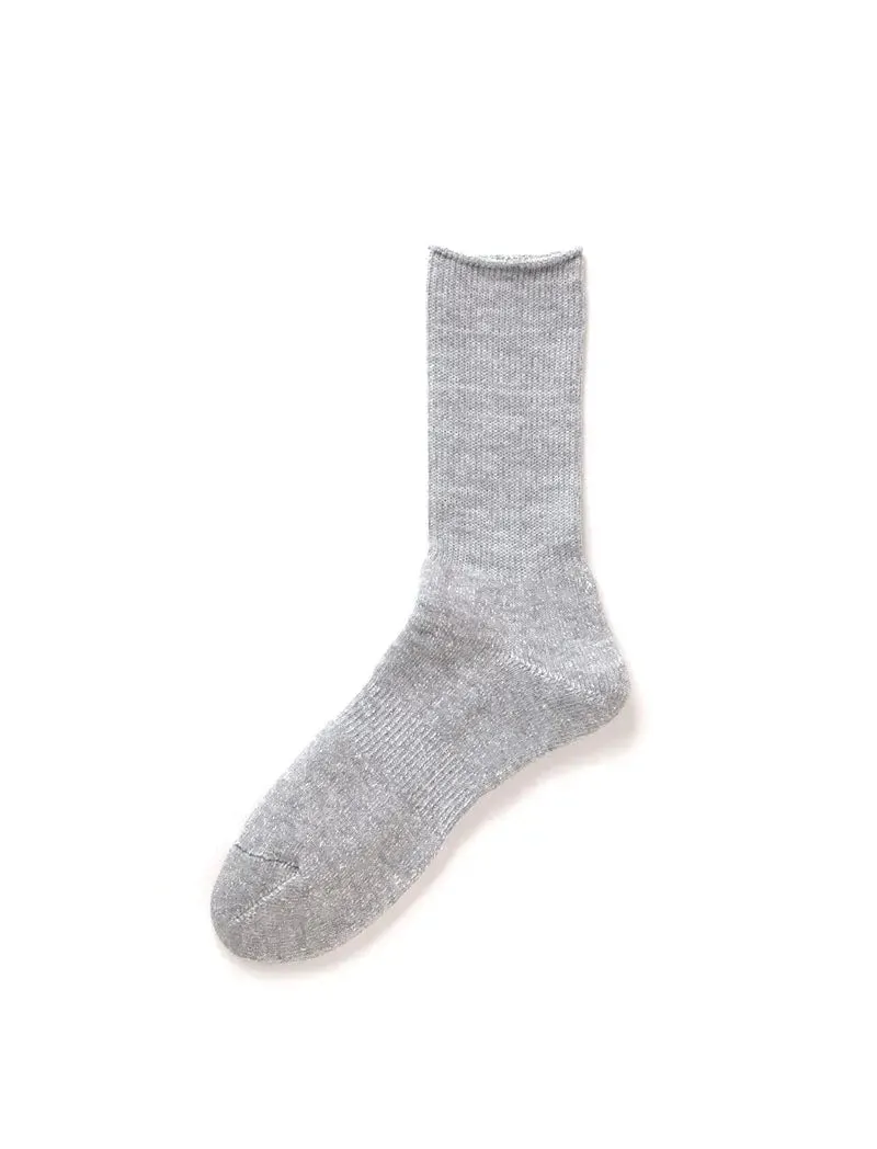 Rototo Washi Pile Crew Socks Grey