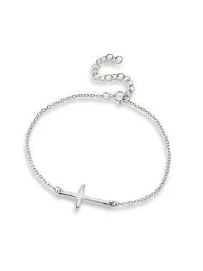 Sideways Cross Bracelet