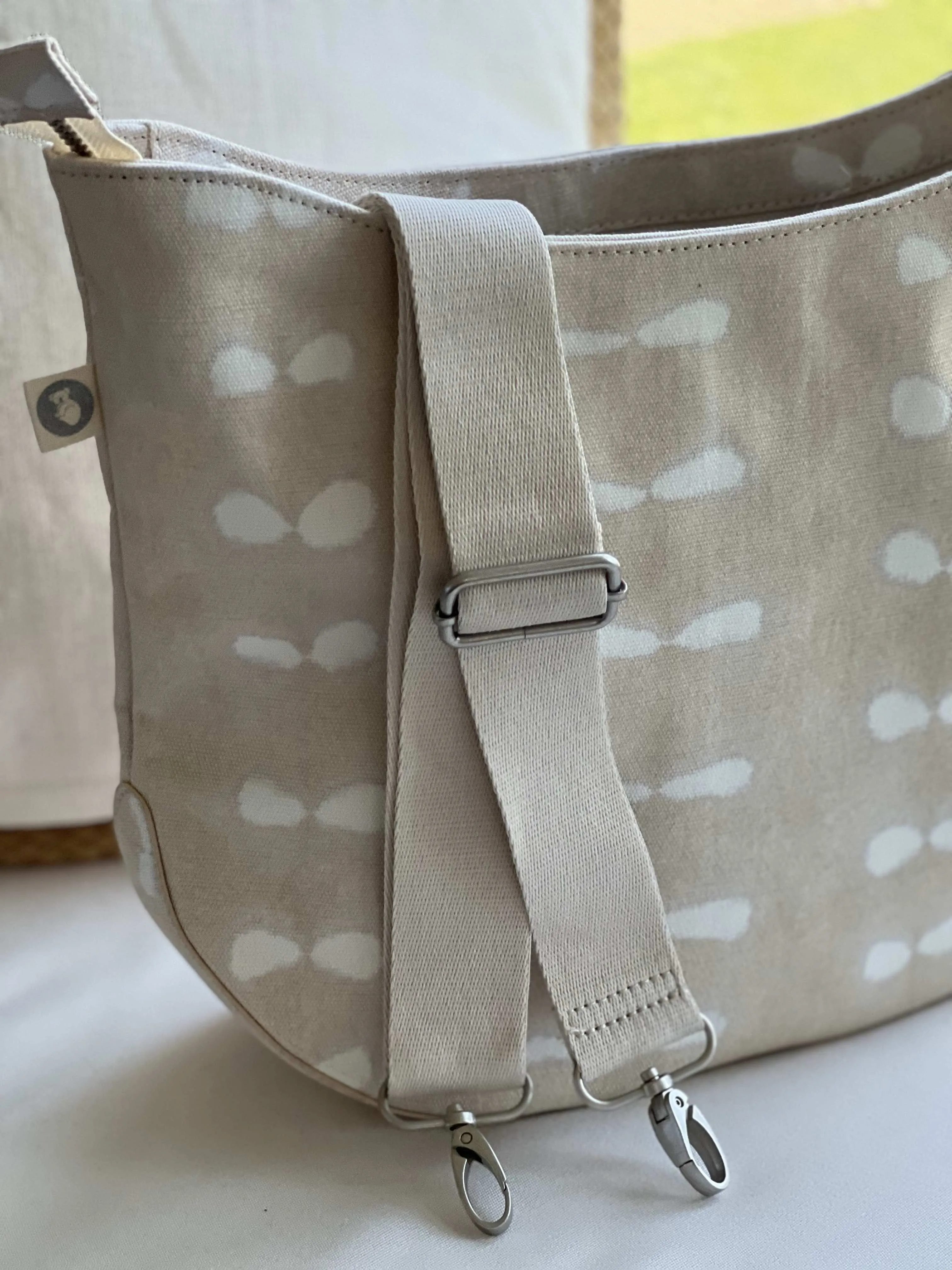 Stone Shibori City Bag with Tans and White IMAGINE Strap Only $38   FREE Strap (a $168 value)