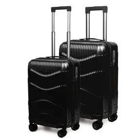 THE CLOWNFISH Ballard Series Luggage ABS & Polycarbonate Exterior Suitcase Eight Wheel Trolley Bag with TSA Lock- White (Small size, 55 cm-22 inch)