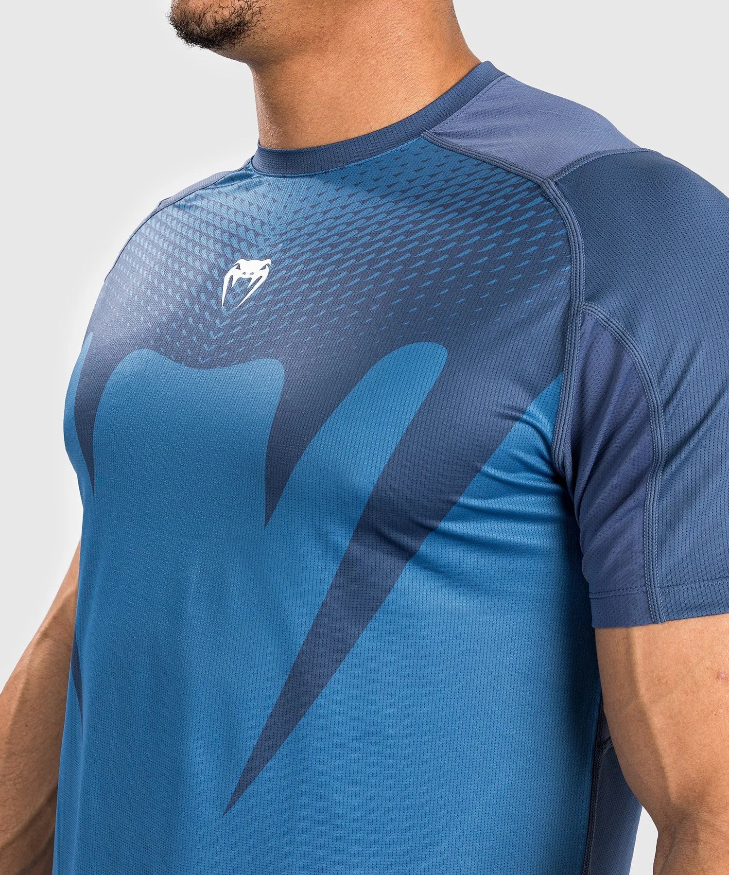 Venum Attack Men's Dry-Tech T-Shirt - Navy Blue