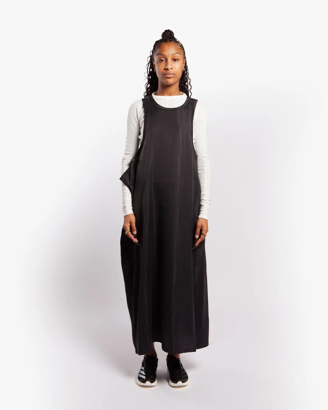 Y-3 3 Stripes Maxi Dress Black