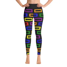 Yoga Leggings Colorful Blocks